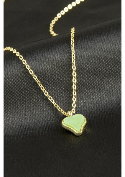 Kalp Polyester Kolye