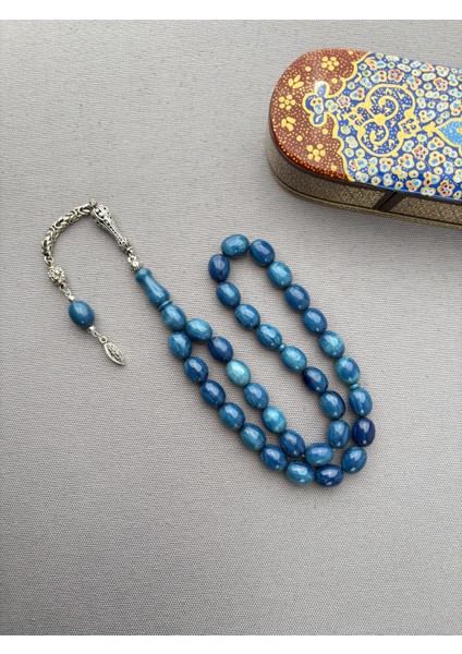 Bülbül Atölye Işçiliği Gümüş Püsküllü Alman Sıkma Kehribarı Tespih fiyatları