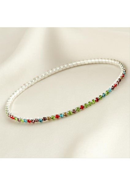 2 mm Minik Şerit Taşlı Suyolu Bileklik