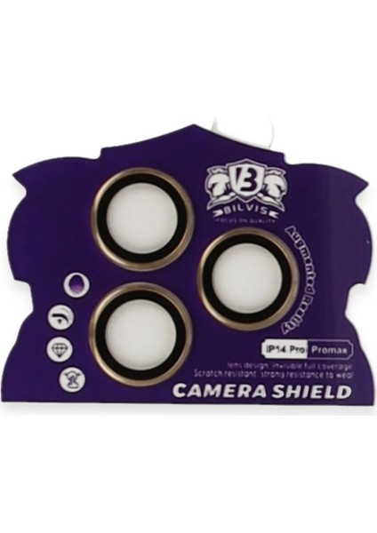 iPhone 14 Pro Max Bilvis Titan Kamera Lens - Gold fiyatları