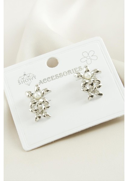 Papatya Inci Metal Küpe