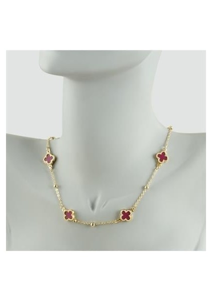 Çiçek Mineli Yeni Sezon Zincir Kolye 45 cm fiyatları