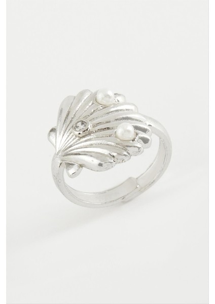 Istiridye Inci Metal Yüzük