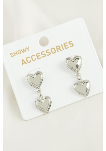 Kalp Trend Metal Küpe