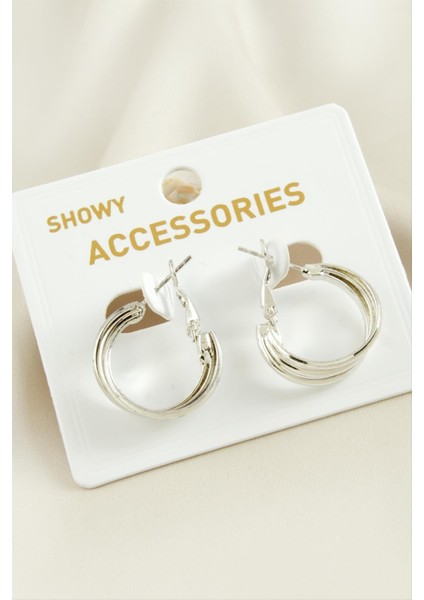 3 Sıra Trend Halka Küpe