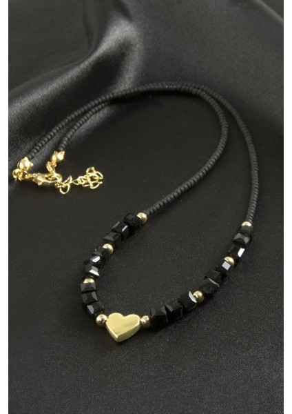 Karışık Figürlü Miyoki Boncuk Küp Kristal Kolye 1 Adet