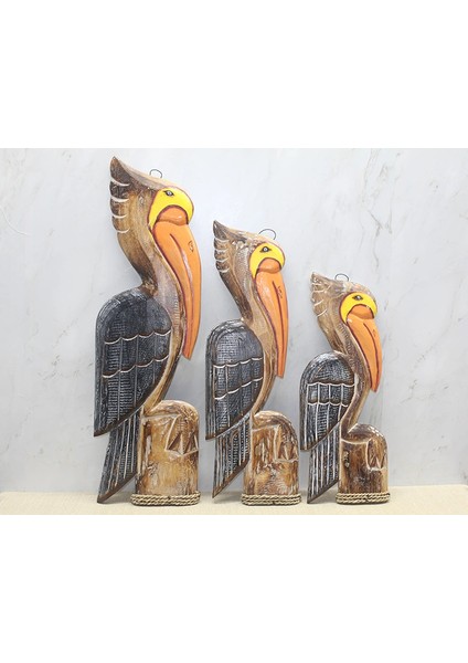 Ahşap 3'lü Pelikan LIV2133