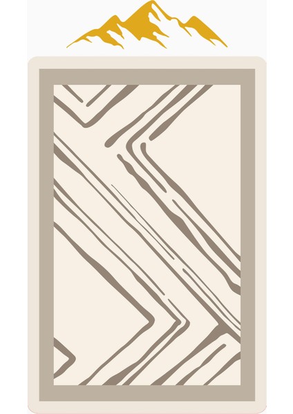 Modern Desenli Dijital Baskı Kaymaz Taban Halı H1093 modelleri