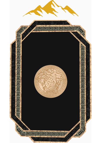 Modern Lazer Kesim Dijital Baskı Kaymaz Taban Halı H0859 modelleri