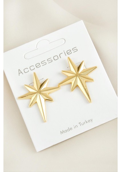 Yıldız Yeni Sezon Metal Küpe