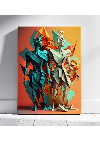 Zıtlıkların Dansı Kanvas Tablo Duvar Resim