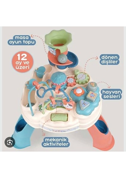 Eğitici Aktivite Masası | Çok Fonksiyonlu Gelişim Oyuncağı | Montessori Uyumlu | 1-6 Yaş fiyatları