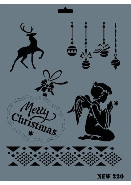 Rich New Seri N-220 Stencil 35X25 cm