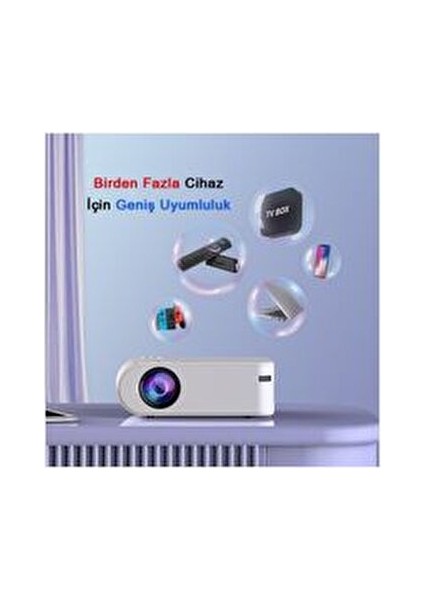 P62 Full Hd Destekli Wifi & Ios & Android Cep Tel Yansıtma Mini Projeksiyon Cihazı fiyatları