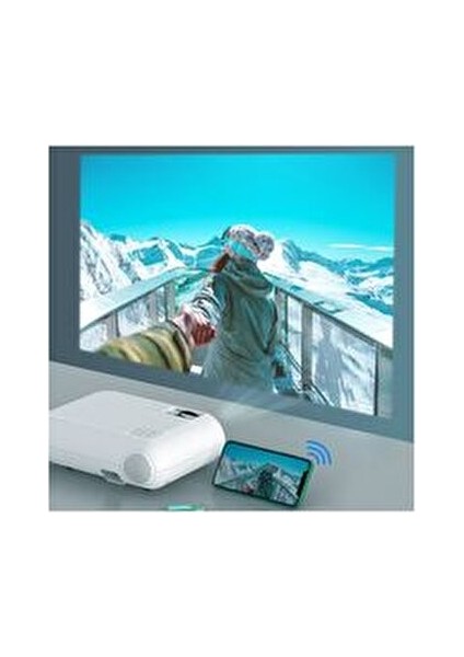 P62 Full Hd Destekli Wifi & Ios & Android Cep Tel Yansıtma Mini Projeksiyon Cihazı fırsatları
