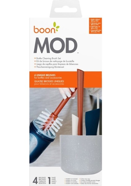 TBN11462 Boon - Mod 4lü Biberon Fırça Seti