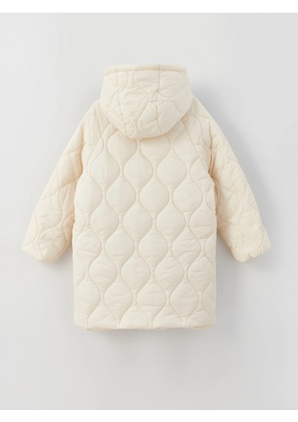 Lcw Kids Bej Kapüşonlu Kapitone Kız Çocuk Mont fırsatları