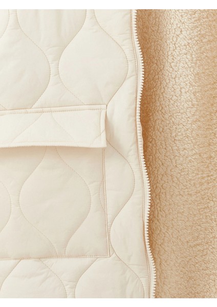 Lcw Kids Bej Kapüşonlu Kapitone Kız Çocuk Mont indirimleri