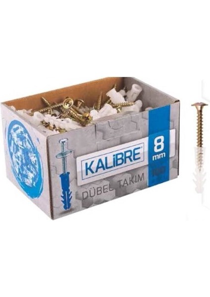 Made 8 mm Kalibre Dubel Set