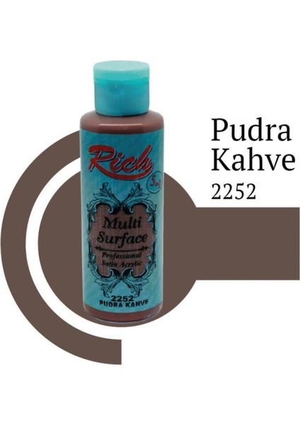 Riculti Surface 2252 Pudra Kahve Akrilik Boya 120 cc