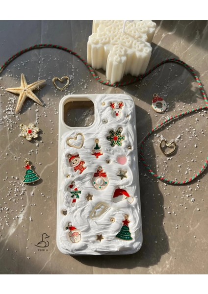Iphone 12/12PRO Uyumlu Kış Konsept El Yapımı Telefon Kılıfı