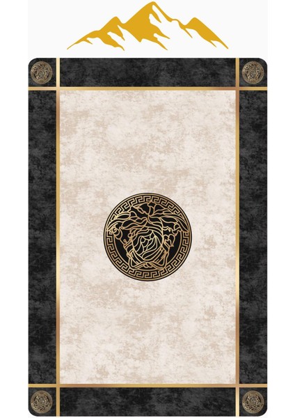 Modern Desenli Dijital Baskı Kaymaz Taban Halı H0857 modelleri