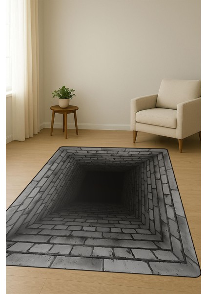 Modern Desenli Dijital Baskı Kaymaz Taban Halı H1095 fiyatları