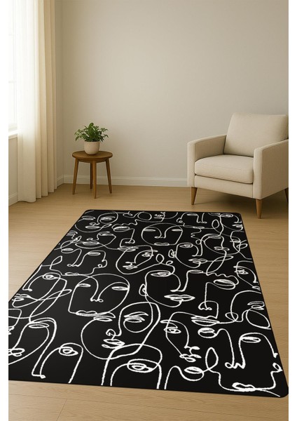 Modern Desenli Dijital Baskı Kaymaz Taban Halı H1125 fiyatları