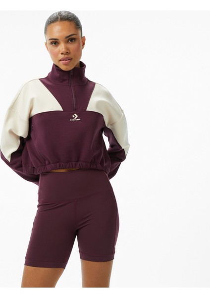 Crop Kadın Bordo SWEATSHIRT.003