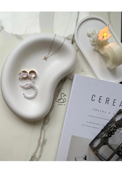 Oval Görünümlü Taş Tozu Dekoratif Tabak/kase fiyatları