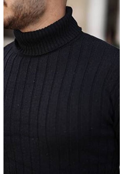 Erkek Slim Fit Dar Kesim Balıkçı Yaka Triko Kazak modelleri