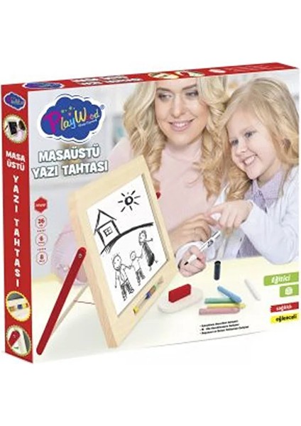 Ahşap Masa Üstü Yazı Tahtası 385