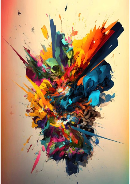 Renklerin Senfonik Patlaması Kanvas Tablo Duvar Resim fiyatları