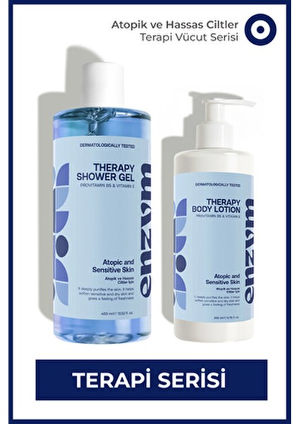 Kuru ve Hassas Ciltlere Özel Terapi Duş Jeli ve Losyon Banyo Seti