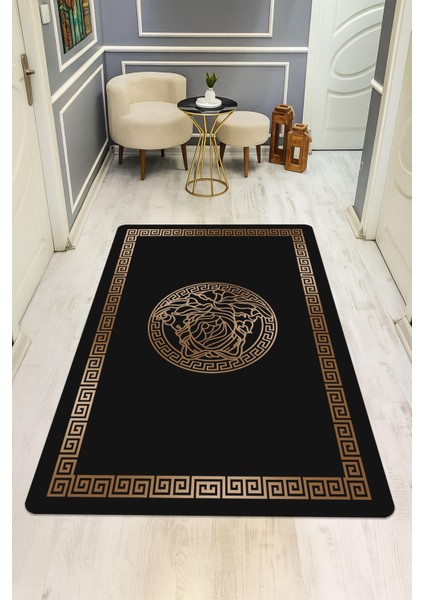 Modern Desenli Dijital Baskı Kaymaz Taban Halı H0853