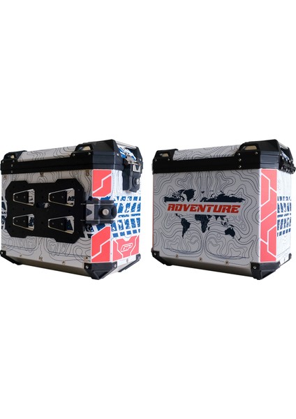 DSN09 Universal 40 Lt x 2 Desenli Alüminyum Motosiklet Yan Çanta Seti modelleri