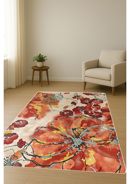 Modern Desenli Dijital Baskı Kaymaz Taban Halı H1083 fiyatları