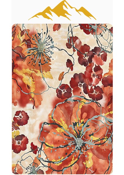 Modern Desenli Dijital Baskı Kaymaz Taban Halı H1083 modelleri