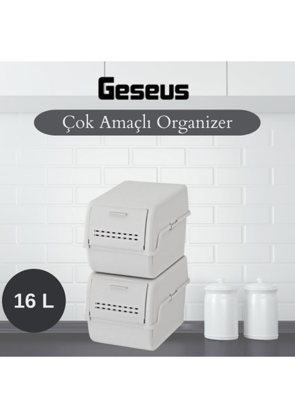 Motek 8 Lt Organizer 2’li Çok Amaçlı Kapaklı Saklama Kutusu modelleri