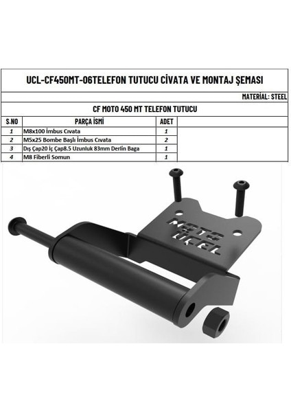 Cfmoto 450 mt Uyumlu Telefon Tutucu fırsatları