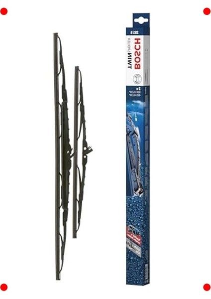 Rüzgarlıklı Ikiz Silecek Seti 600/450 mm