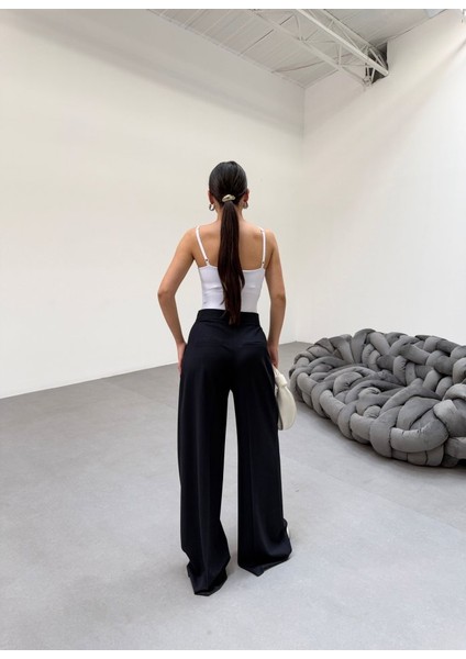 230 gr Poly Viscose Full Lycra Pi̇leli̇ Palazzo Pantolon fiyatları