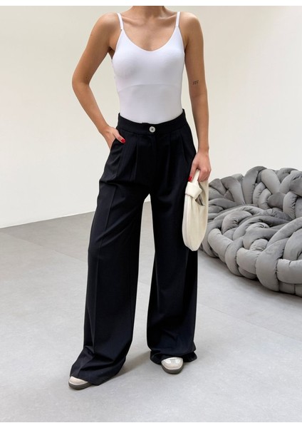 230 gr Poly Viscose Full Lycra Pi̇leli̇ Palazzo Pantolon modelleri