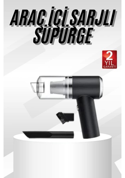 Bfs Yeni Nesil Mini Vakumlu Araç Süpürgesi El Süpürgesi Şarjlı