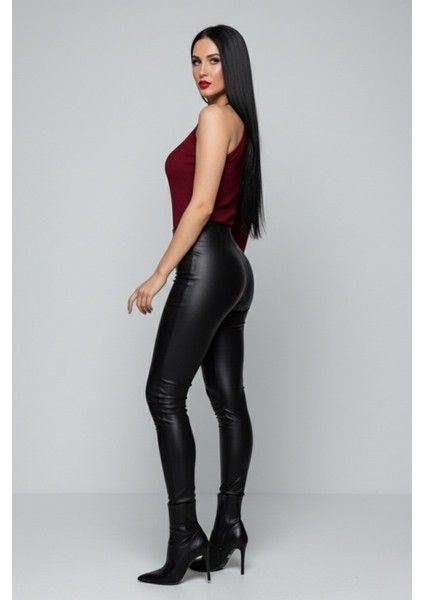 Bordo Tek Omuz Uzun Kollu Kaşkorse Kadın Bluz fırsatları