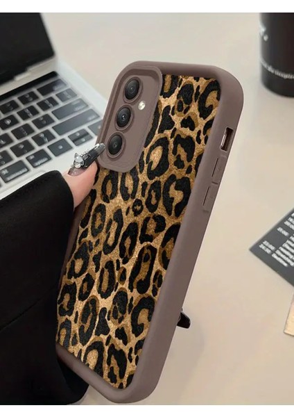 Samsung A55 Uyumlu – Leopar Desenli Yumuşak Silikon Kılıf fırsatları