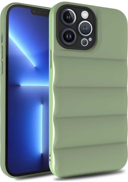 iPhone 13 Pro Max Uyumlu Mrsa Kasis Kapak-Açık Yeşil