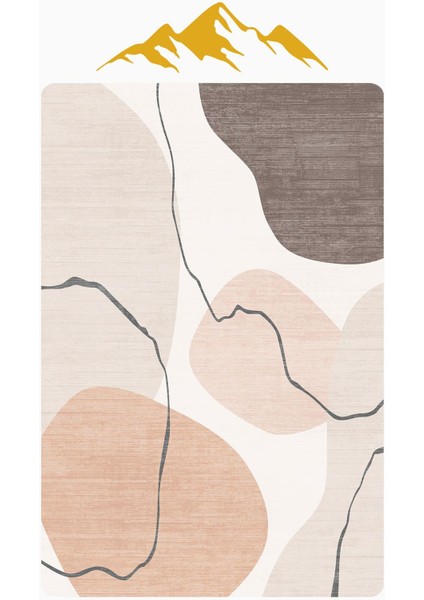 Modern Desenli Dijital Baskı Kaymaz Taban Halı H1131 modelleri