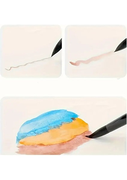 Profesyonel Sincap Saçı Fırça No:8 - Detay Boyama Sulu Boya, Akrilik, Guaj, Yağlıboya Için Uygundur modelleri