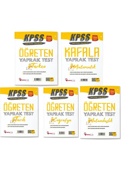 Kpss Öğreten Yaprak Test Seti 5 Kitap